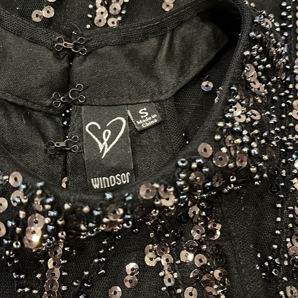 Sequin Black Dress - Picture 7 of 8